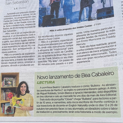 Novo lanzamento de Bea Cabaleiro